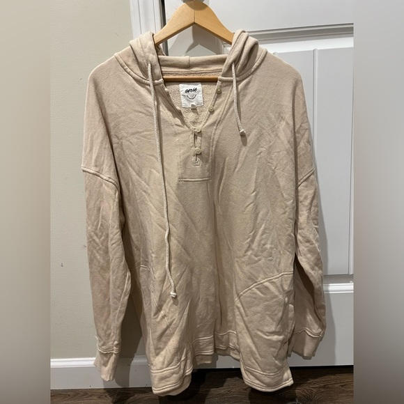 aerie Tops - Beige Aerie Hoodie | M